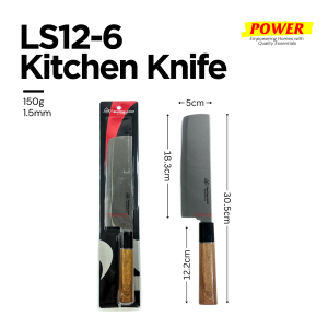 Multi-Purpose Stainless Steel Kitchen Knives Set - Chef/Paring/Utility Knives with Wooden Handles
