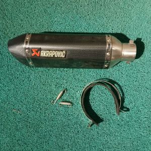 GSXR/GSSR elbow - Akrapovic 370mm fullsystem w/silencer