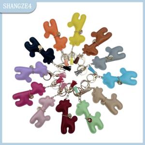 【SHANGZE4】 Hươu cao cổ dây đeo cổ tay điện thoại di động Trường hợp mặt dây chuyền Túi Mặt dây chuyền phim hoạt hình hươu điện thoại di động Trường hợp vá dây đeo cổ tay