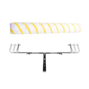 LITTLEX Aluminum alloy Adjustable Paint Roller Wall Painting Tools Wall Ceilings Alat Paint Roller Set Durable Replacements Accessory Microfiber Brush Cover for High Ceiling