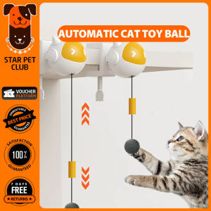 Interactive Cat Toys Automatic Cat Toy Ball Pet Toys Can Be Raised and Lowered Hair Balls Self-hilarious Electric Cat Balls Toys