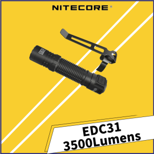 NITECORE EDC31 3500Lumens USB-C Rechargeable EDC Flashlight Bulit-In Battery Gear Law Enforcement Tactical Camping Lighting