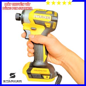 Máy khoan vặn vít dùng pin cầm tay STARKER công nghệ Đức  chuyên dụng khoan vít cho thợ