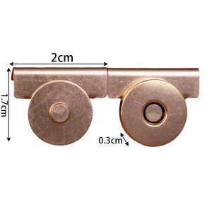 1/12pairs 17MM Magnetic Snap Fasteners Clasps Buttons Handbag Purse Wallet Closures Snap Clasps DIY Craft Bags Parts Accessories