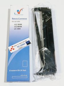 Mực in Ruy băng RIBBON LQ300 LQ800 942N LQ200 LQ580 LQ570 LQ305KT / Dài 8M (Màu Đen)