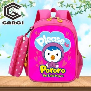 Tas RANSEL sekolah ANAK  TK SD KARAKTER LAKI-LAKI PEREMPUAN 5-8 TAHUN PORORO terbaru 2024 KUAT MURAH
