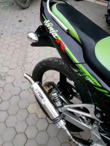 KNALPOT RACING PDK THAILAND NINJA R/RR/SS STAINLESS 2 TAK 150CC