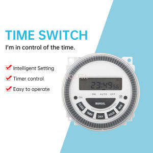 [TM619H-4P] สวิตช์ตัวจับเวลาดิจิตอล LCD AC 250V-วงจรจับเวลาโปรแกรมที่มีความแม่นยำสูงเอาต์พุต2อินพุต-2/5P ชนิดติดต่อสวิตช์ควบคุมเวลาอัจฉริยะ