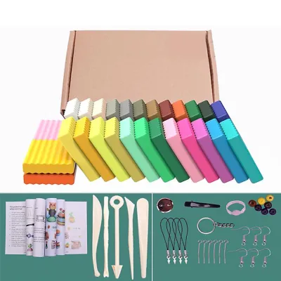 PENNSOY Clay Kit Polymer 24/36 Color Non-Toxic Slime Air Dry Modeling DIY Jewelry Craft Projects Sculpting