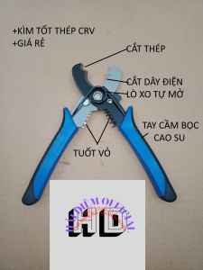 Kìm DAMMY cắt dây điện tước vỏ dây kìm tách vỏ và lõi dây điện thợ điện nước lắp ráp chuyên nghiệp