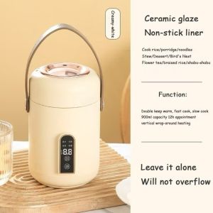 JF Portable Electric Kettle Multifunctional Electric Cooker Electric Heating Pot Mini Stew Cup