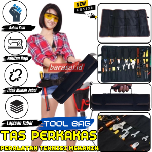 Roll Bag Teknisi Tas Perkakas Jahitan Rapi apisan Tebal Anti Jebol Bahan Kuat