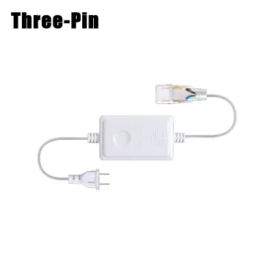 220V Power Plug For LED Strip Waterproof Power Supply Adapter Cable Suitable For 1-50 Meters