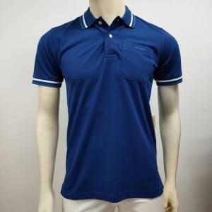 Alain Delon Polo เสื้อโปโล สีพื้น ผู้ชาย มีกระเป๋า รุ่น SSK010-1 ( มี 10 สี )