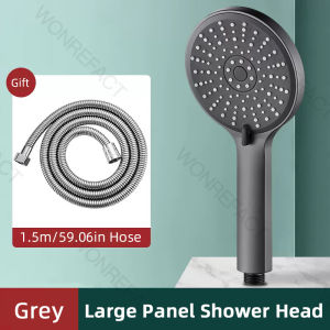 Bathroom Shower Nozzle 5 In 1 Assignable High Pressure Shower Head 5 Mode Water Saving Removable Handheld Round Rain Shower