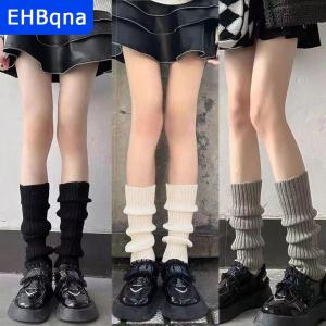 [COD] EHBqna SPORTS ถุงเท้าขายาวสำหรับผู้หญิงถุงเท้าถักขนแกะสำหรับฤดูใบไม้ร่วงและฤดูหนาว