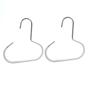 2Pcs Non-Slip Hat Organizer Belt Rack Scarf Ring Hangers Shawl Tie Display Hanging Hook Closet Organizer Holder Space Saving