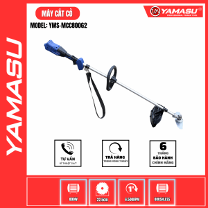 Máy Cắt Cỏ Cầm Tay Dùng Pin YAMASU Cao Cấp 800W Cắt Khỏe Ổn Định Bền Bỉ Chính Hãng MCC800G2