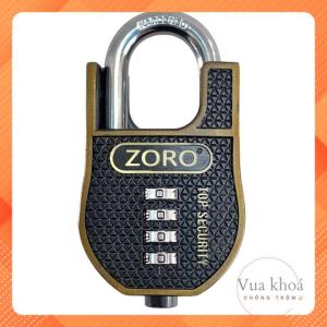 Ổ khóa mật mã chống cắt ZORO cao cấp 6 phân - thép chống gỉ chống nước khóa cửa mật khẩu 4 số bảo mật cao chống trộmhàng chính hãng bảo hành 1 năm