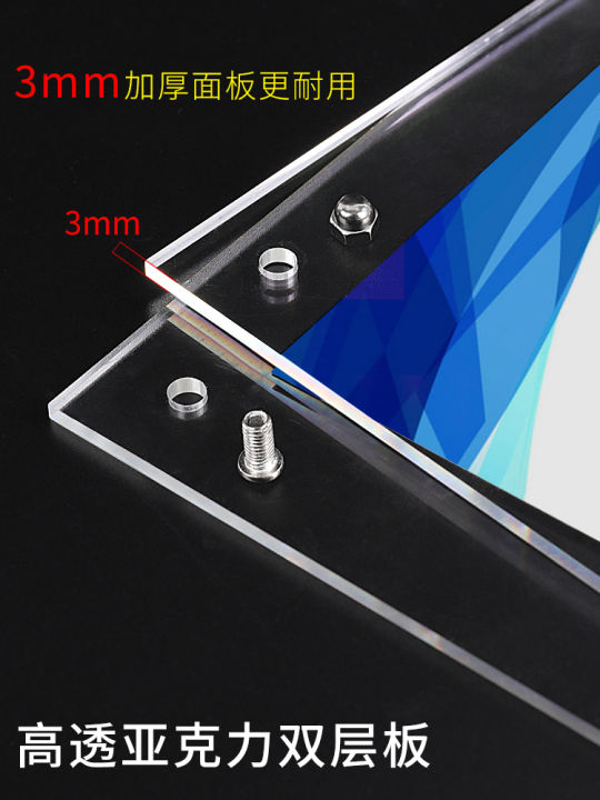 Transparent acrylic photo frame wall business license A4 A3 A2 poster ...