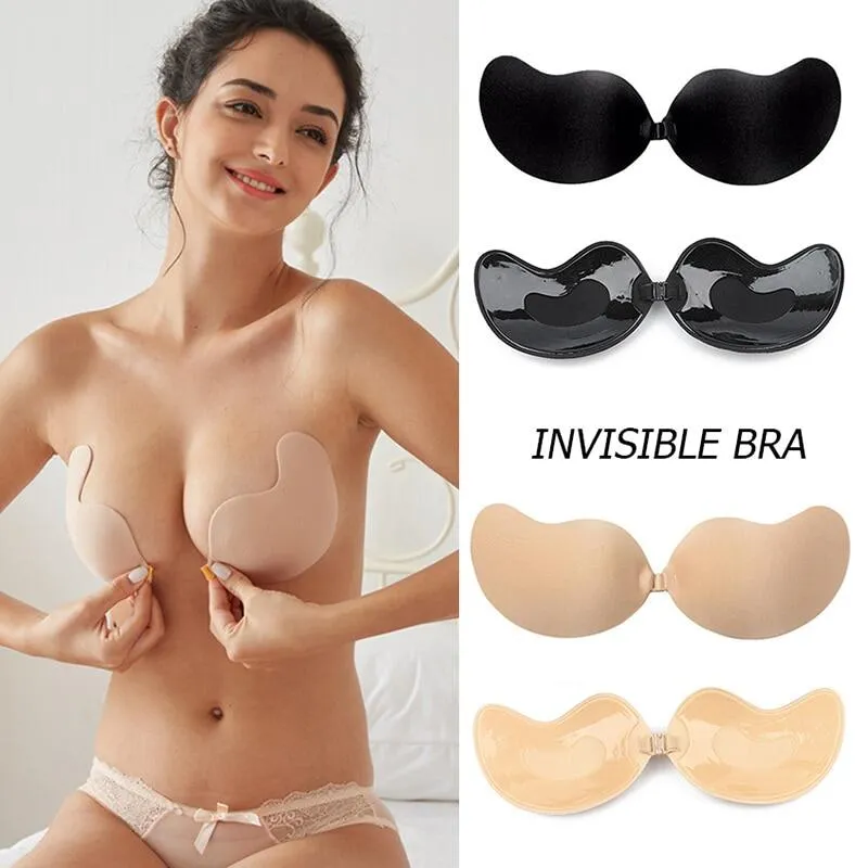 FUNPOINT Strapless Sticky Bra Invisible Lift up Backless Bra Adhesive Push up  Bra for Womens 2023 Upgrad