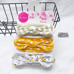 BANDO BAYI PEREMPUAN 3in1 HEADBAND BANDANA BALITA AKSESORIS BABY MOTIF PITA FASHION KOREA AK36