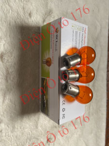 Hộp 20 bóng đèn Halogen S25 tiêu chuẩn dùng cho ô tô điện 12v và 24v. Bóng đèn 1 tim-2 tim vàng
