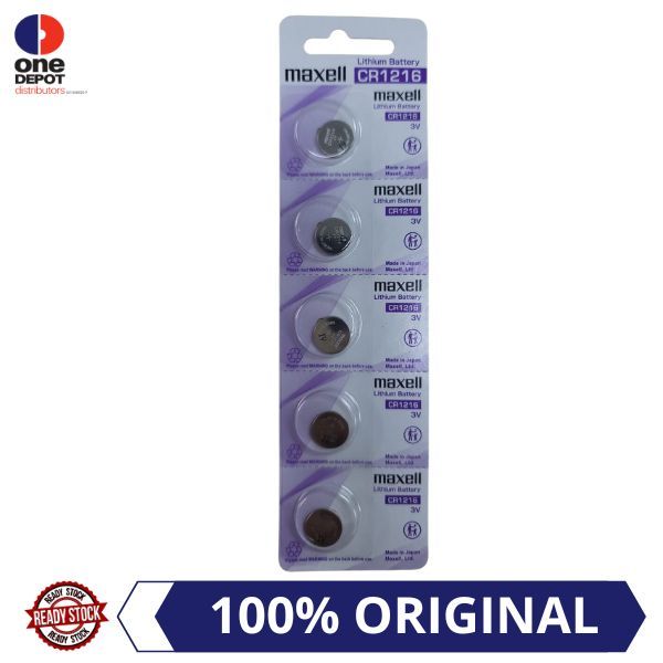 Maxell CR1216 Lithium Batterie – 3V, Nicht Wiederaufladbar | Langlebig, Für Elektronik