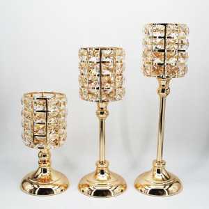 603ACC-Tempat Lilin Kristal / Crystal Candle Holders Centerpieces Decor