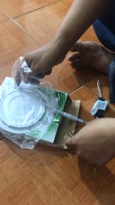 Đèn led âm trần 9w 12w 6w thạch cao tốt đèn led trần nhà 3 màu