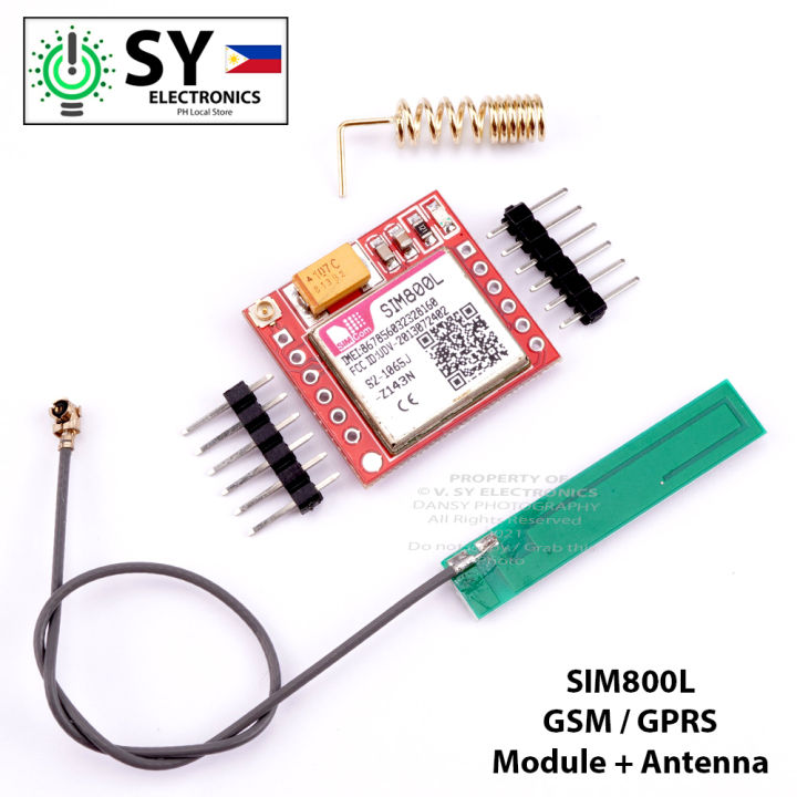 SIM800L GPRS GSM Module Board Micro SIM Card Core Wireless Board Quad ...