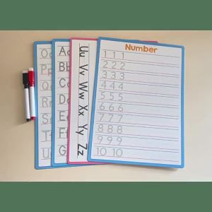 Children 26 Alphabet uppercase and lowercase letters and numbers – a reusable writing board for early childhood education