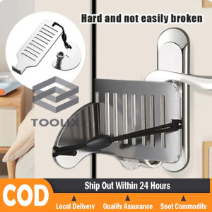 Stainless Steel Door Locks Anti-theft Door Stop Portable Safety Latch for Hotel Motel Dormitory