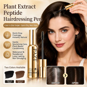 Waterproof and Sweatproof Peptide Hair Styling Pen Plant Extract Root Touch Up Pen Instant Root Coverage Gray Hair Concealer