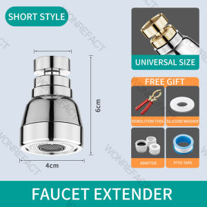 360 Degree Brass Adjustment Extension Pipe Faucet Filter Water Saving Nozzle Kitchen Water Tap Water Saving For Sink Bathroom Faucet