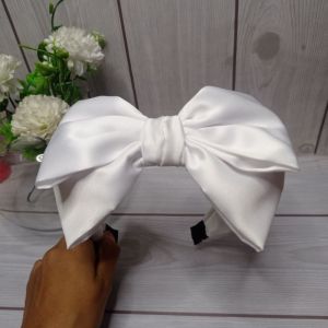 bando pita besar || bando satin wanita pita