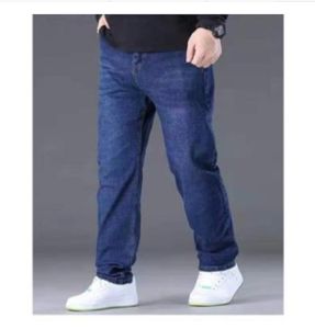 40-50inch Plus Size Jeans for Men Large Stretchable High Waist 2XL-8XL Fat Straight Loose Elastic High Quality