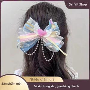 Hàng có sẵn✨ Thời trang công chúa Bow kẹp tóc barrettes trẻ em phụ kiện tóc dễ thương ngọt ngào Cô Gái Tóc headdress