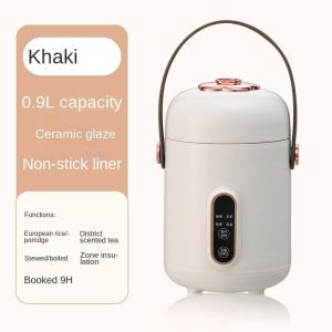 Mini Rice Cooker Portable Rice Cooker Electric Heating Lunch Box Meal Soup Porridge Cooking Machine Health Electric Stew