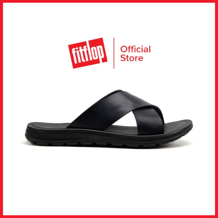 FitFlop GOGH MOC Men's Summer Leather Slides FL599 Lazada PH