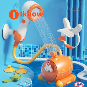 Tôi biết đồ chơi nhà tắm củ cải điện tàu ngầm bé tắm xịt đầu vòi sen đồ chơi dưới nước cho trẻ sơ sinh bơm vòi phun khi dã ngoại di động cho trẻ mới biết đi trẻ em trong bồn tắm hoặc bồn rửa (không bao gồm pin)