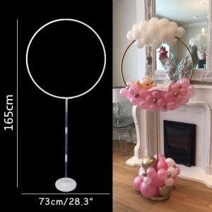 1 Set Round Balloon Stand Holder / Balloon Arch Ring stand Happy Birthday Balloon Stand for Wedding Party Decoration