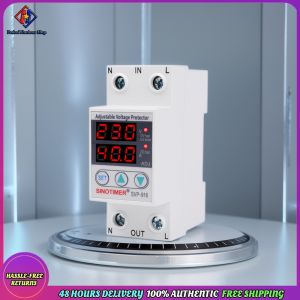 Vodool SVP-916 Current Protector Adjustable Voltage Surge Protector Relay Din Rail Automatic Recovery Circuit Breaker with Limit Current Single-Phase