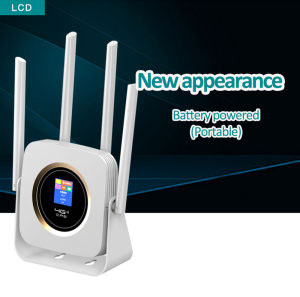 TIANJIE CPE904 4G Wifi Router Hotspot LTE Ăng Ten WAN LAN CAT4 150Mbps Modem 3000Mah Pin CPE Sim Thẻ