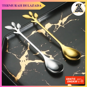 AKEZ SENDOK DESSERT MOTIF AESTHETIC BAHAN STAINLESS STELL SENDOK KOPI TEH MOTIF KOREA SERBAGUNA