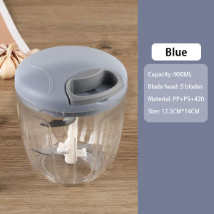 Máy nghiền tỏi thiết kế dây kéo gia dụng cầm tay dụng cụ xay tỏi ớt dây rút tiện lợl lưỡi xay bén dễ vệ sinh