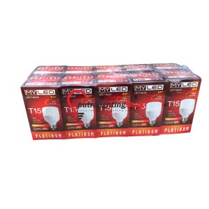 MYLED Platinum T15 15W Natural Light dengan Soket E27 - Paket 10pcs Hemat Tenaga