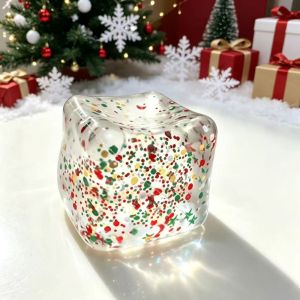 MODERNLUX Kết cấu mềm dẻo Đồ chơi giảm căng thẳng Quà Giáng Sinh Chống căng thẳng Đồ chơi bóp hình vuông Chất lượng cao Tăng trưởng chậm Đồ chơi bóp giảm căng thẳng hình khối Quà tặng tiệc tùng