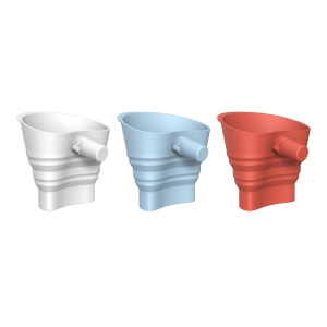 Silicone Flexible Baking Flour Funnel Stand Mixer Attachment Plastic Funnel Flexible for Mixer Accessories