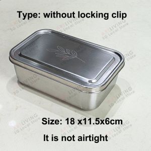 ArtLiving 1000ml Premium Stainless Steel Lunch BoxFood Storage Container With Lockable Clips